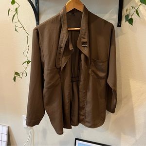 Flowy Khaki shirt / jacket